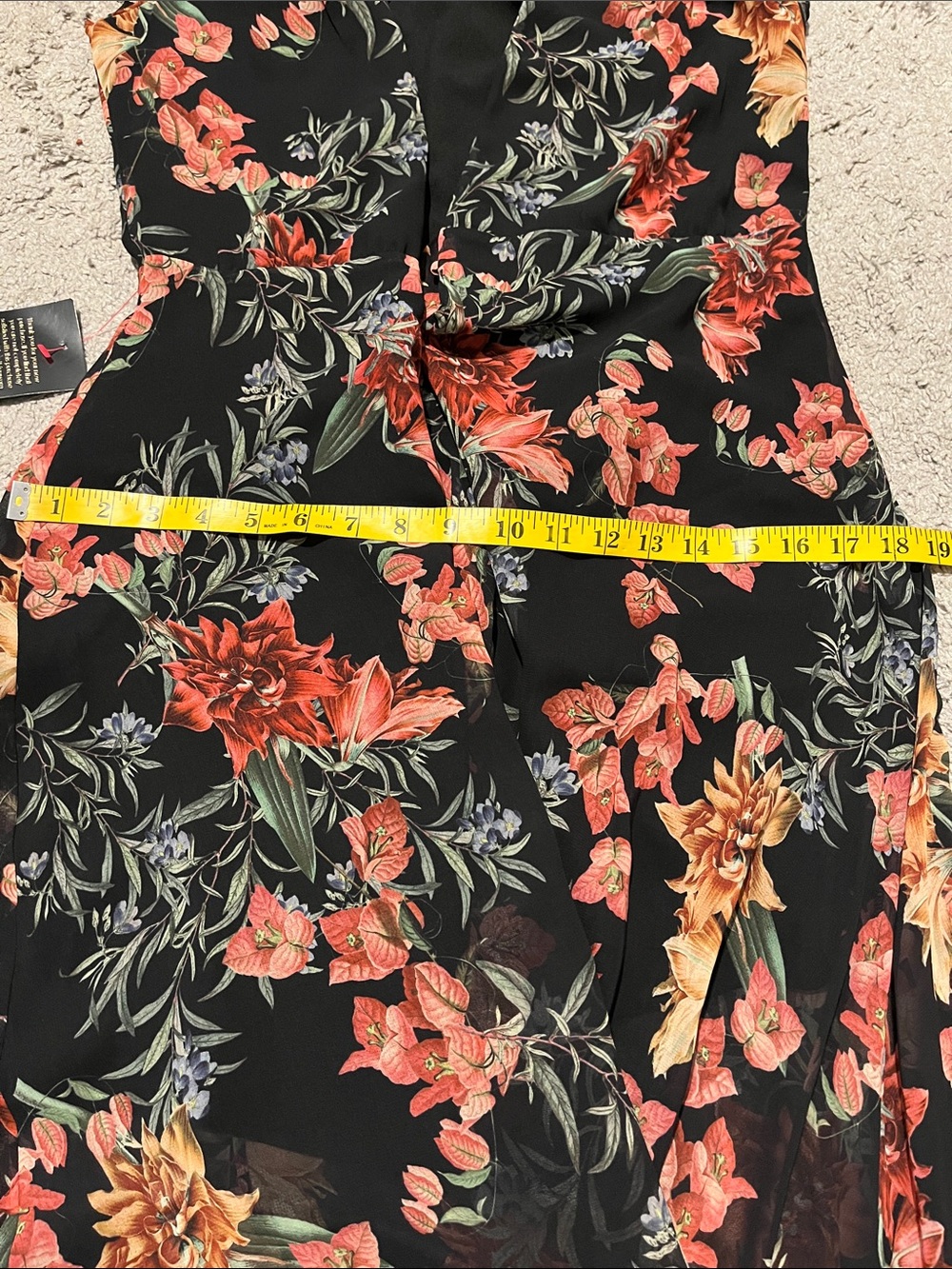 Bebe Plunging V-Neck Print Wrap Dress Cottagecore Feminine Party Event Boho - Picture 13 of 14